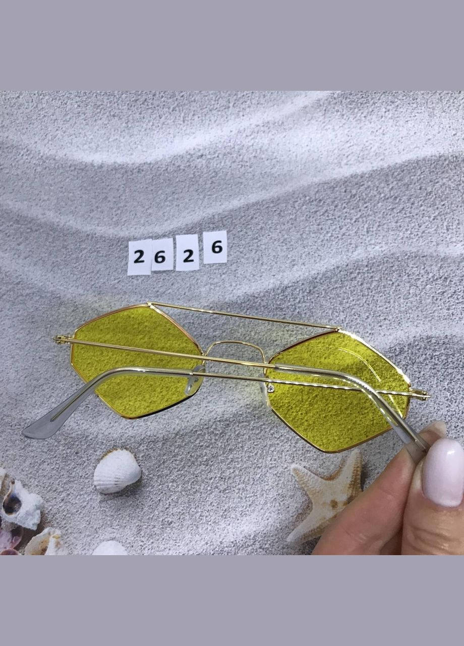 Стильні чорні сонцезахисні окуляри No Brand (302490794)