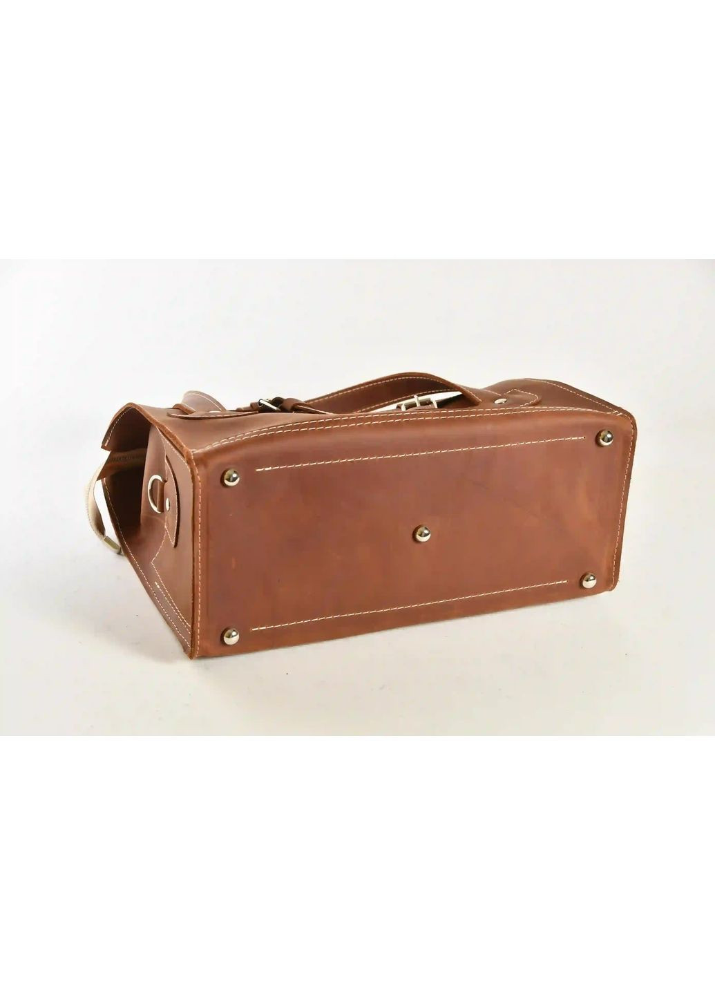 Сумка-саквояж ручної роботи з натуральної шкіри "крейзі хорс" Helen Саквояж (370757943)