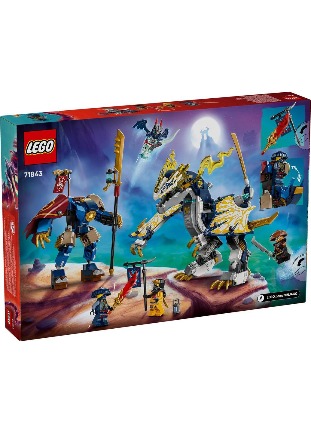 Конструктор NINJAGO 71843 Разбойник: Робот-всадник на драконе Lego (372012359)