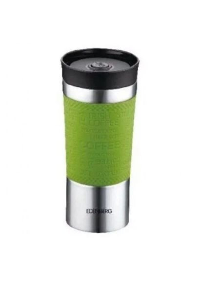 Термокружка EB-632 380 мл Термос чашка Нержавеющая сталь с Силиконовым нескользящим Держателем Edenberg (354823795)