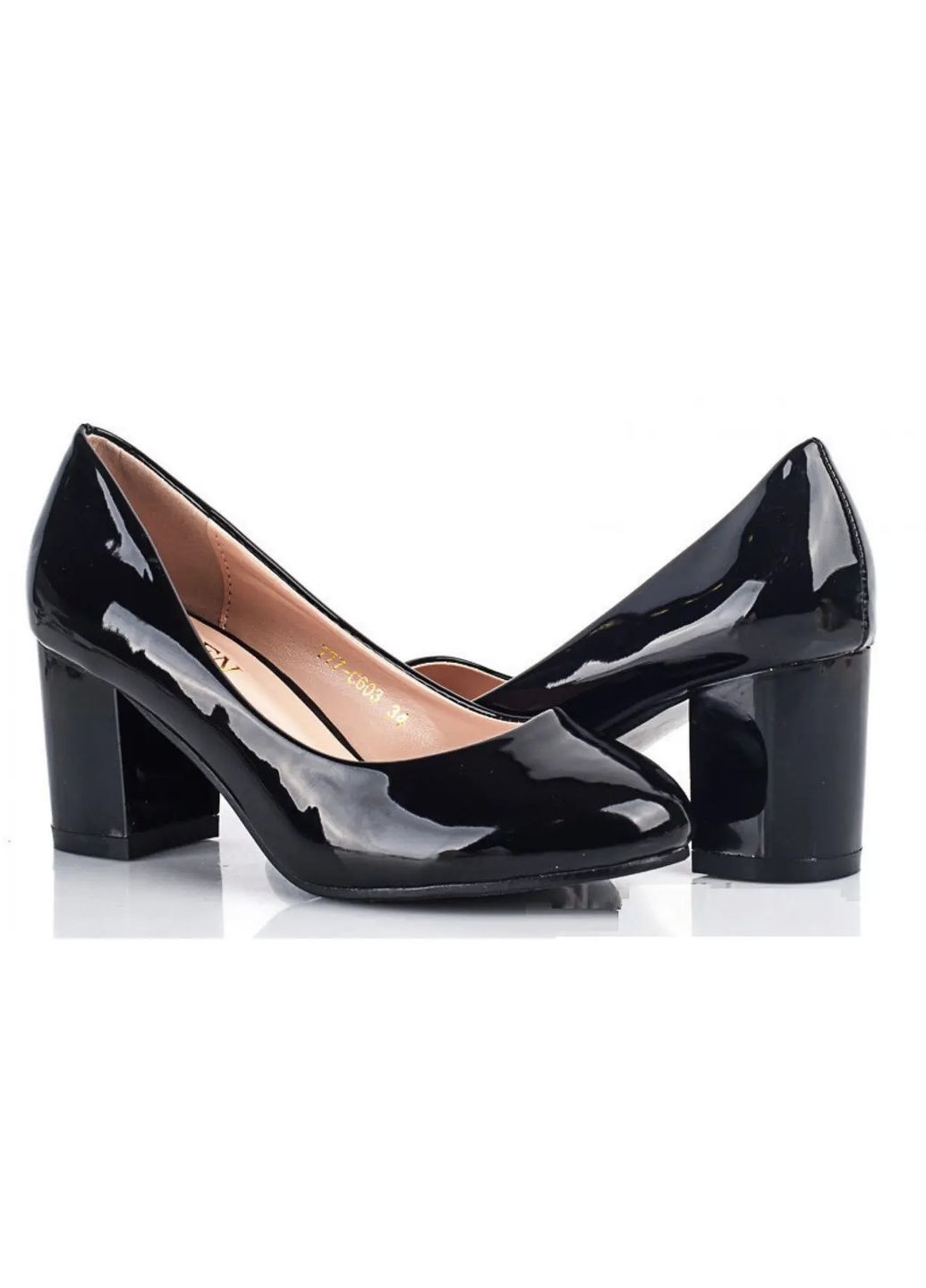 Seven Чорні туфлі чорний з штучна шкіра, — всесезон (316261023)