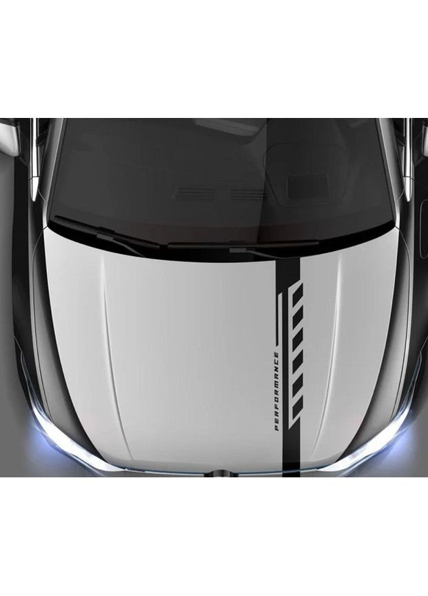 Смуги на капот авто 3D TUNING STUDIO Performance BL 980х120х0.070мм No Brand (362499608)