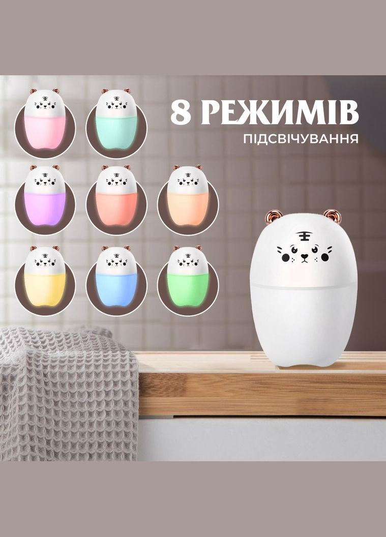 Зволожувач повітря Bear 220ml для дитячої кімнати білий Happy Life (326066397)