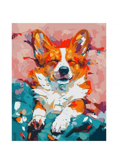 Картина за номерами Улюблений корги 955747 40х50 см Santi (369014466)