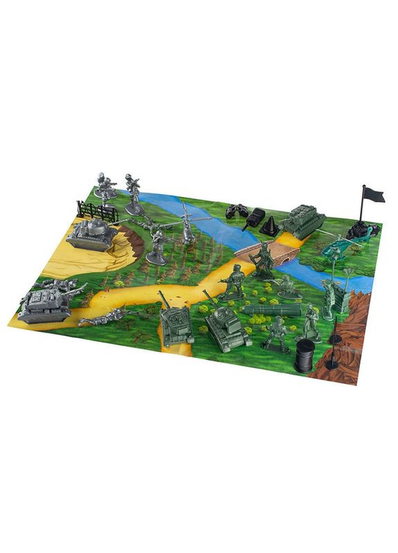 Детский набор солдатиков Защитник №1 ПВХ 1-042 (30 элементов) Colorplast (363266450)