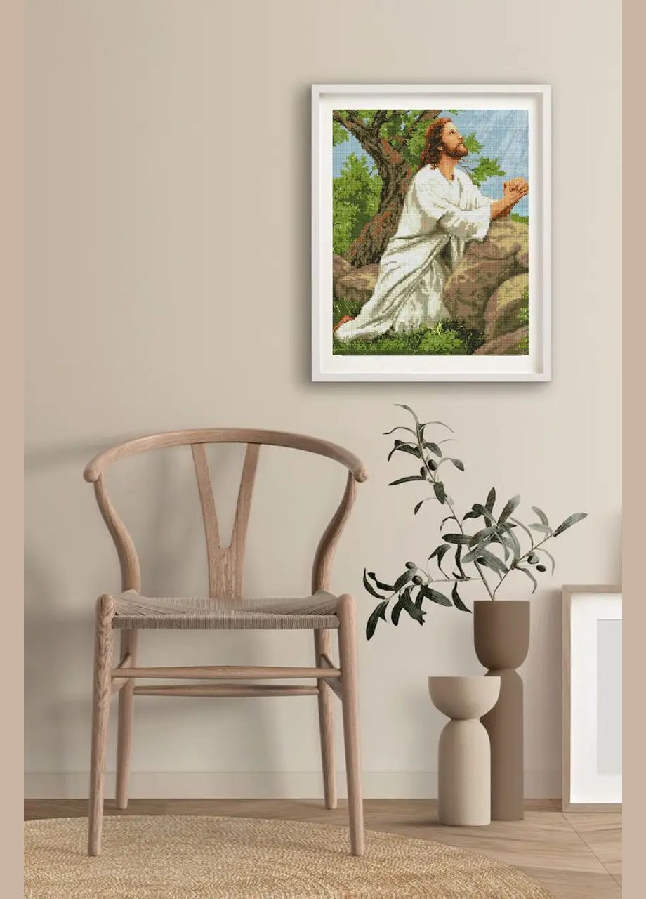 Алмазная мозаика Икона Молитва Иисуса 40х50 см SP013 ColorArt (285719771)