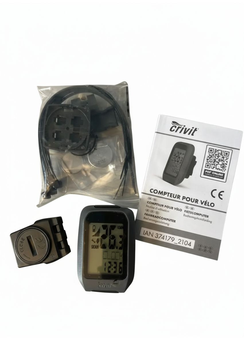 Велокомп'ютер FC-10003 бездротовий 14 функцій, Водонепроникний з підсвічуванням. Crivit (366293778)