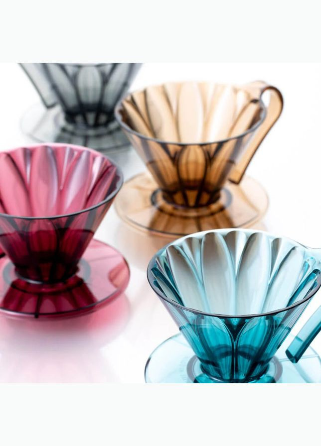 Пуровер Cafec Flower Dripper Tritan Blue Green (R-TFD-4СBG-VS) No Brand (303348986)