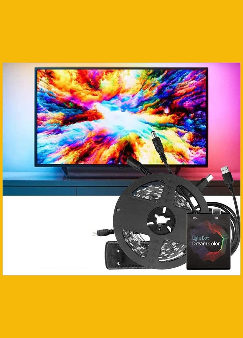 Розумна підсвітка монітора 60 ламп/метр, 3,5 метра для ПК і Android-TV, Adalight Dream, Ambibox Led Ambilight (327368327)