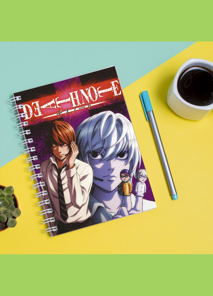 Скетчбук (Sketchbook) блокнот для рисования с принтом "Death Note - Зошит смерти 7" Кавун блокнот для малювання (316133571)