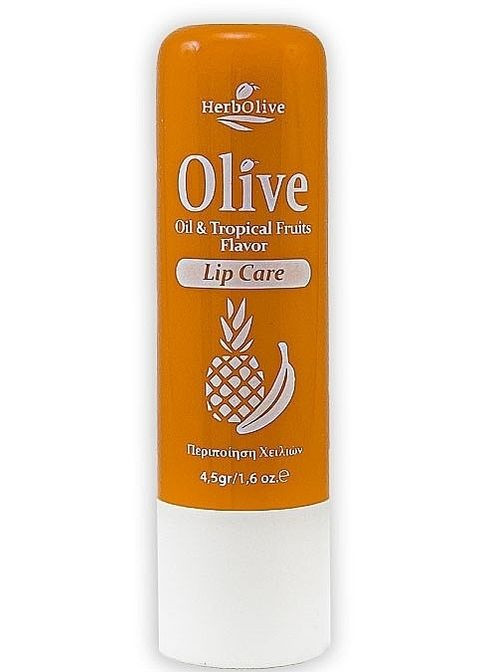 Бальзам для губ з тропічними фруктами HerbOlive Lip Care 4.5g (1212339-131314) Madis (368610995)