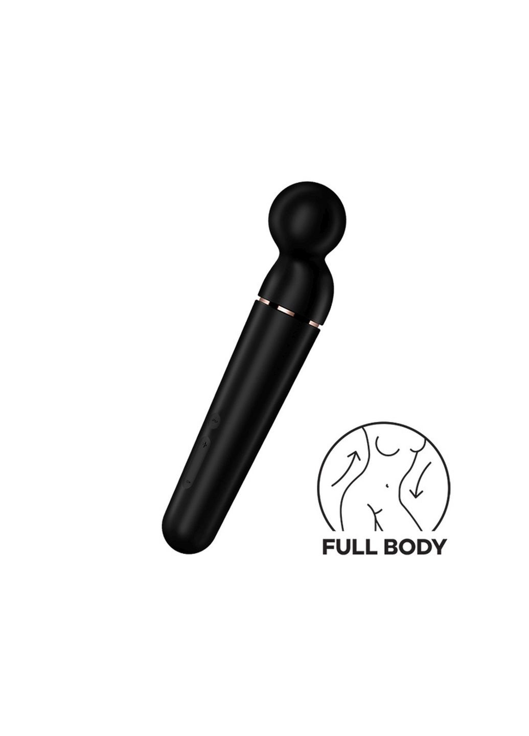 Вібратор-мікрофон універсальний Planet Wand-er для стимуляції всього тіла, чорний Satisfyer (331170397)
