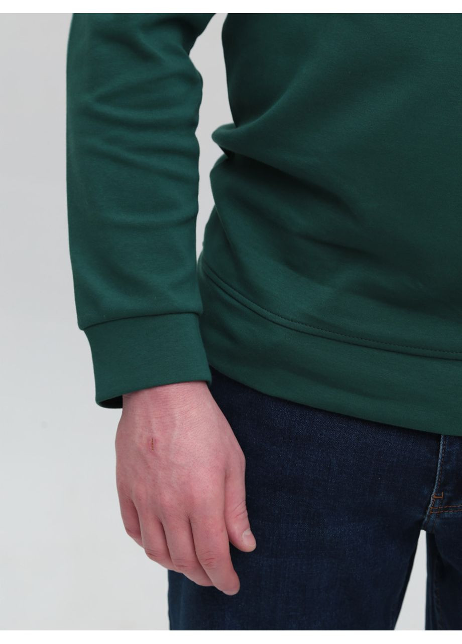 Зеленый свитшот мужской зеленый однотонный MarcoStar однотонный (363553832)