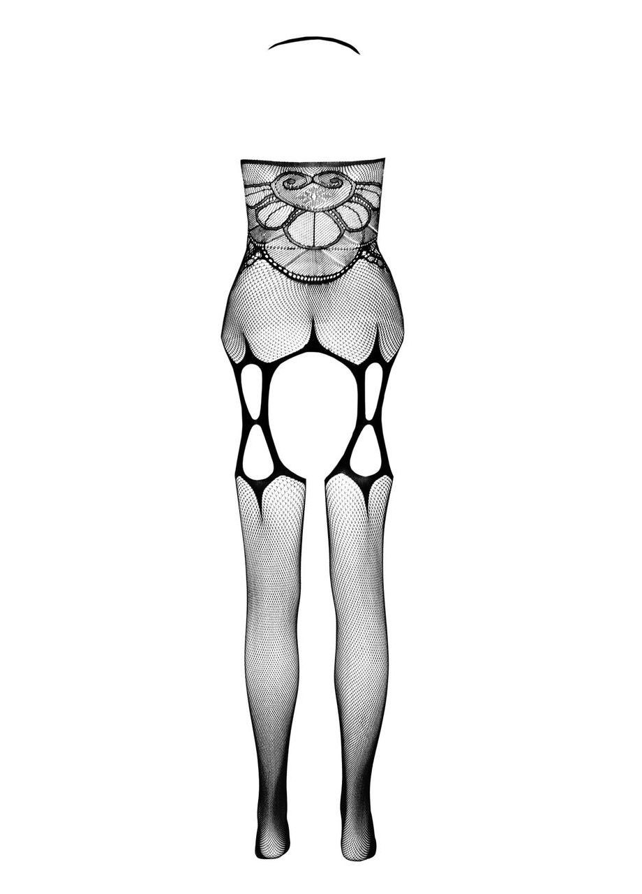 Эротический бодистокинг ECO BS002 black, черный костюм сетка Passion (297138651)