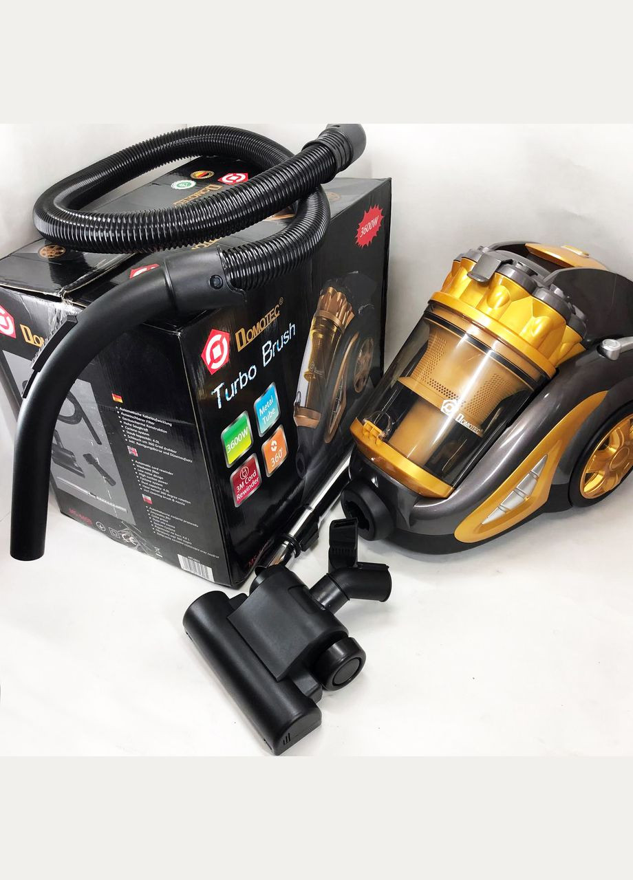 Пылесос для сухой уборки с турбощеткой MS-4408 3600 Вт без мешка циклонный колбовый контейнерный Domotec (364665439)