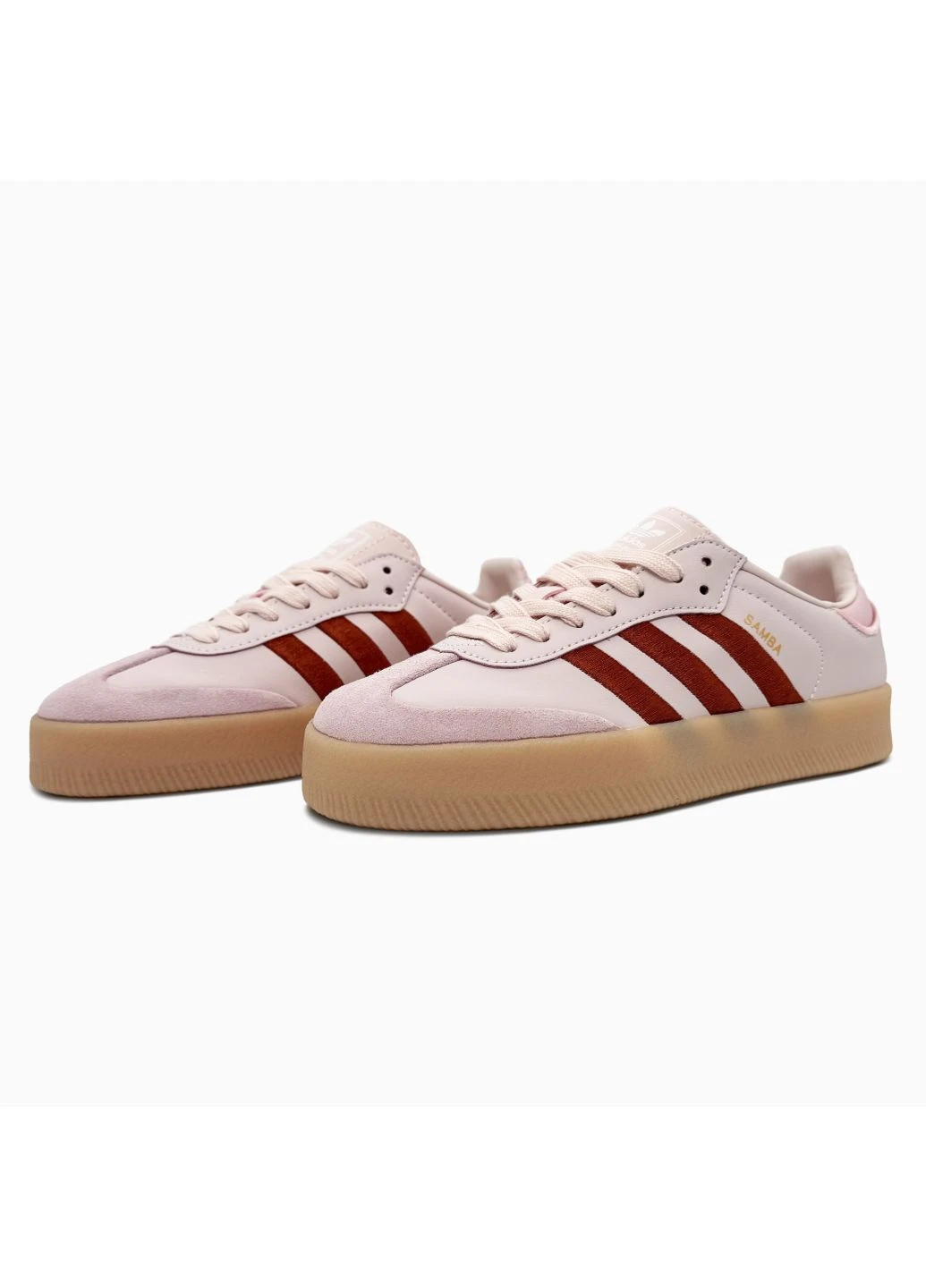 Кроссовки женские adidas Samba XLG Pink Platform | Адідас Самба Платформ розовые демисезоны (374531224)