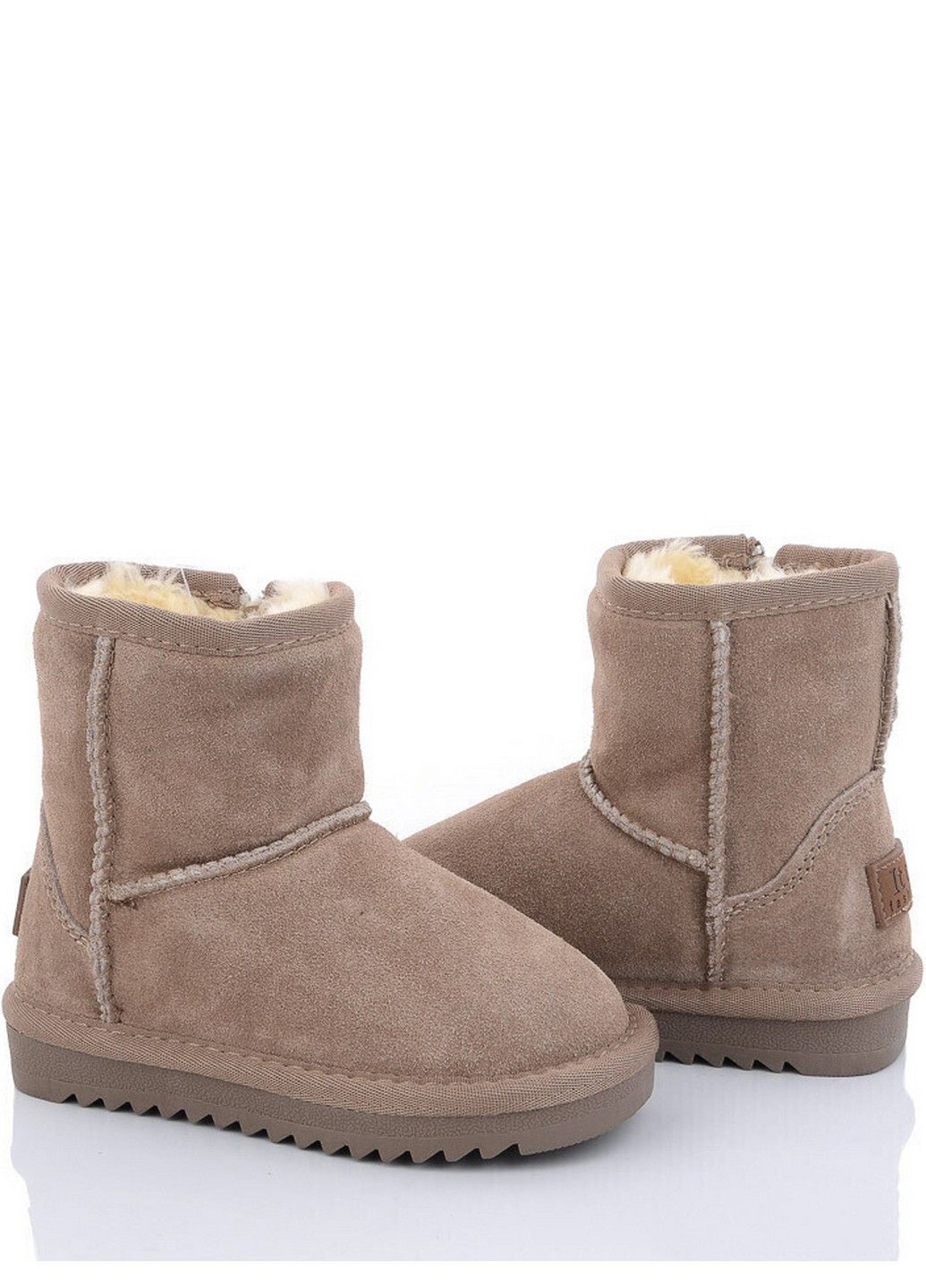 Бежевые кожаные угги n7801-7 ITTS