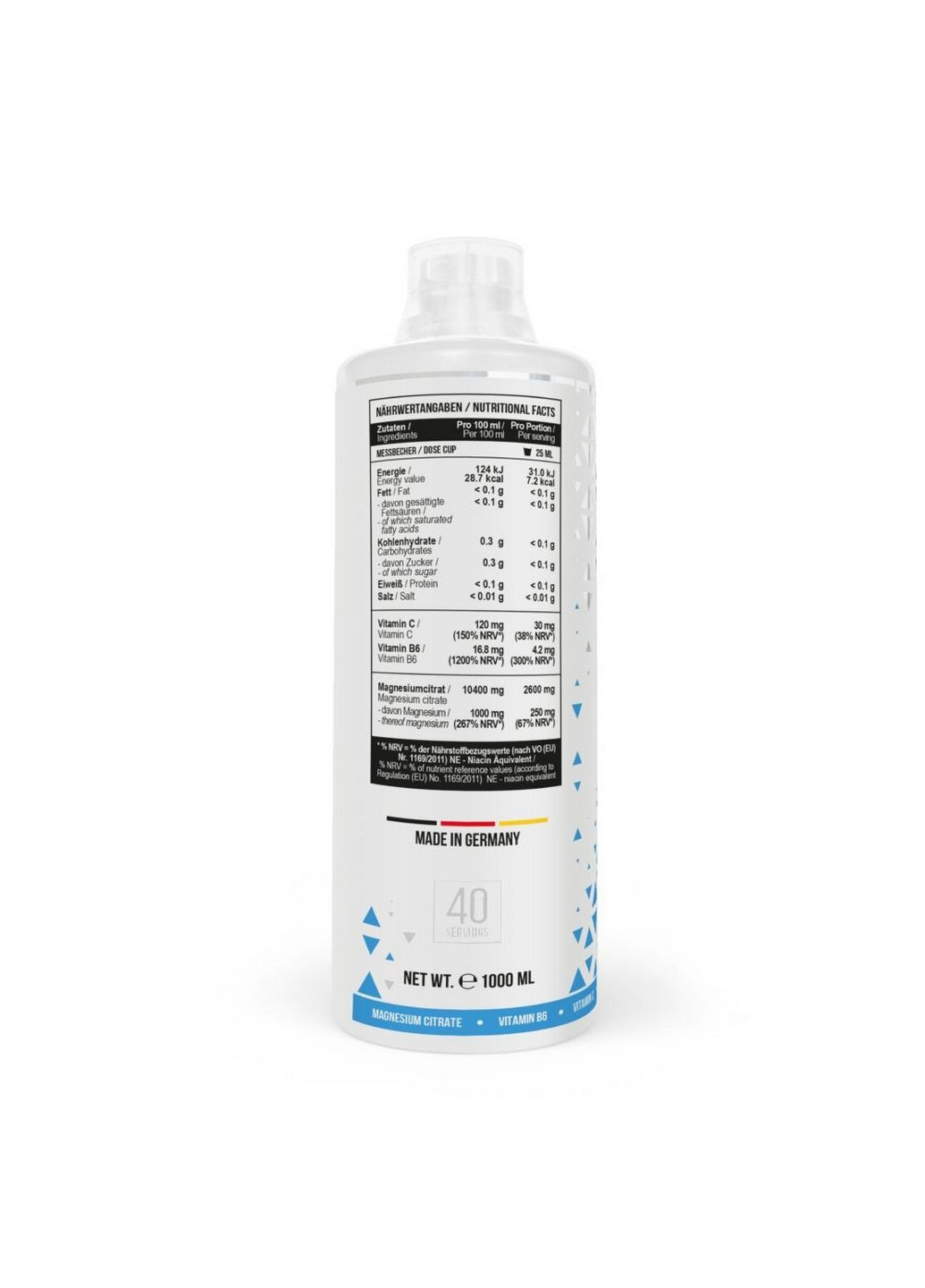 Витамины и минералы Magnesium Citrate Plus Vitamin B6, 1 л Вишня MST (294929289)