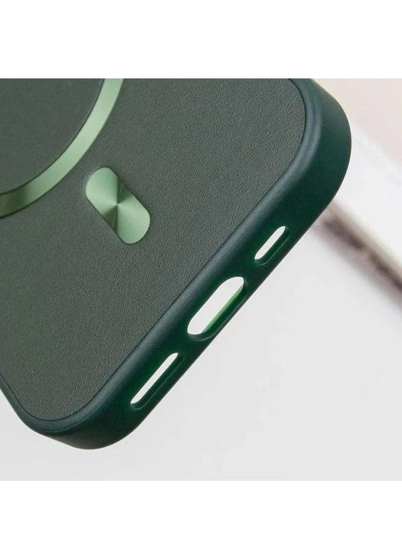 Чехол SnapCase с MagSafe для Apple iPhone 14 Pro Max 6.7" искусственная кожа зелёный No Brand (402060173)