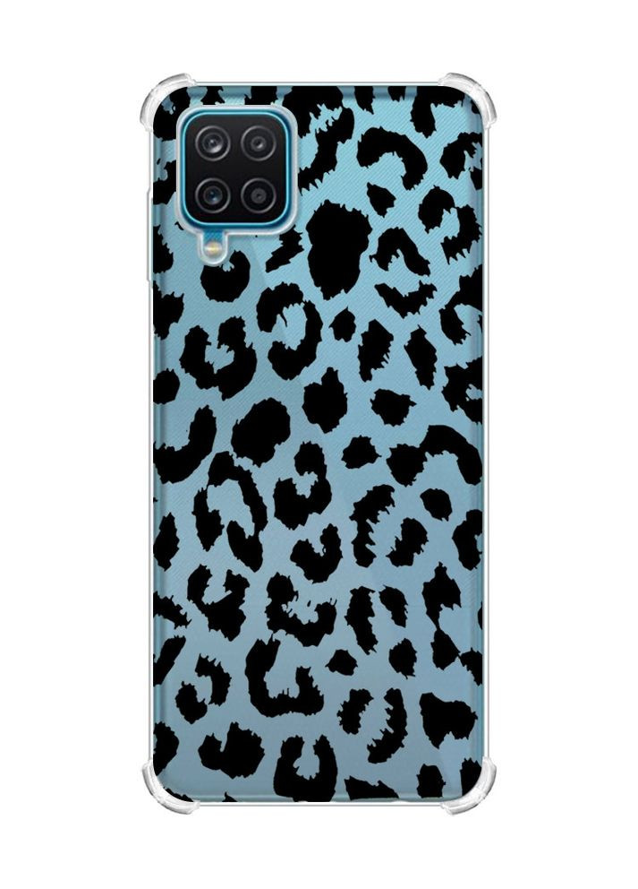 Чехол с утолщенными углами на Samsung A12 4G:: Леопардовый принт (принт 374) Creative (355390022)