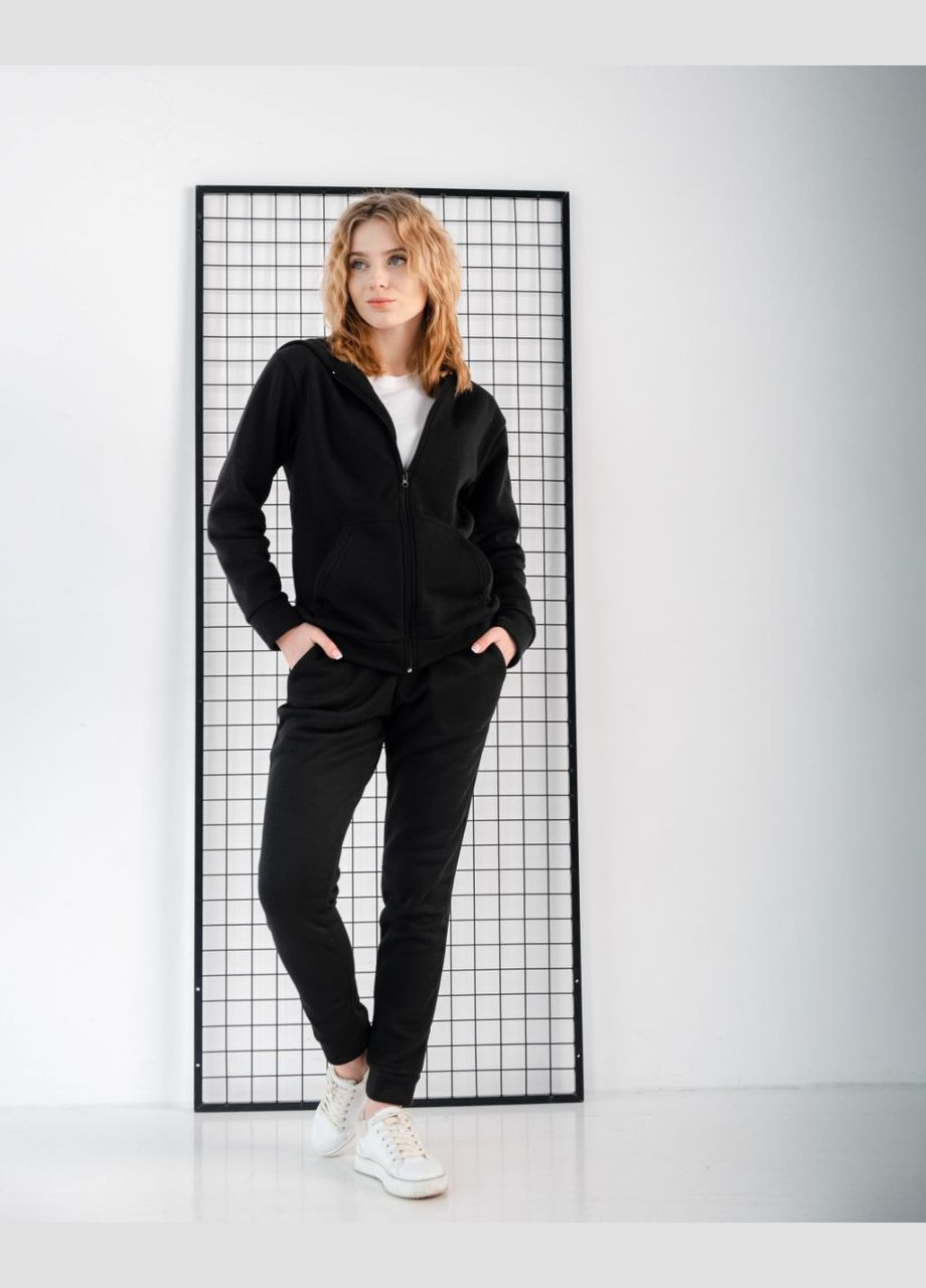 Унісекс костюм теплий на флісі колір чорний р.XL 448377 New Trend (274533563)