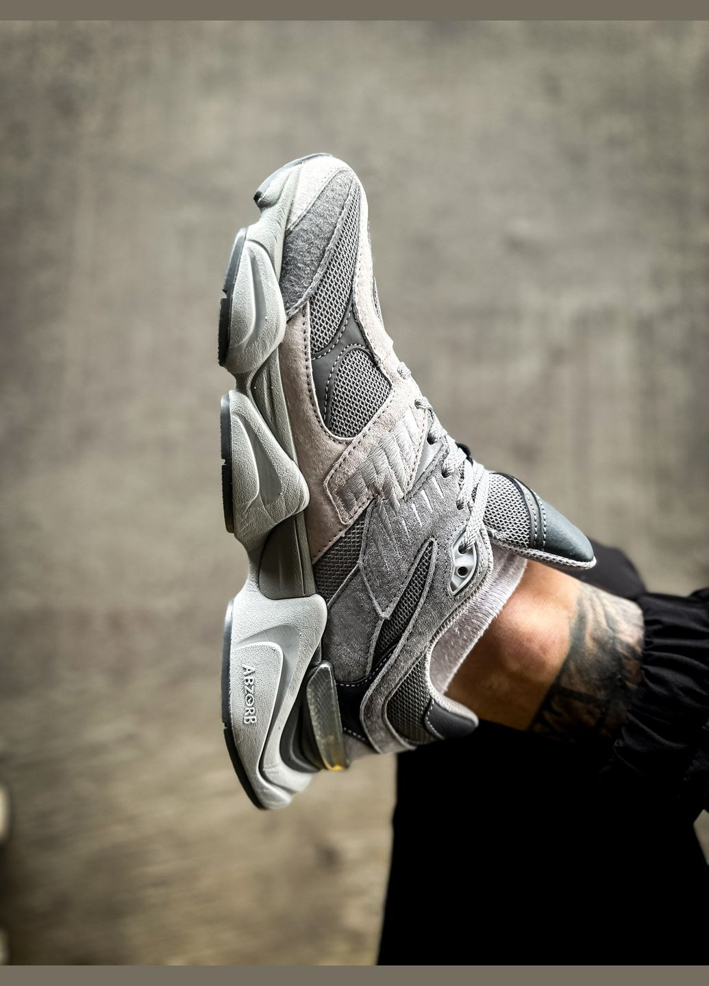 Кросівки жіночі і чоловічі New Balance 9060 shadow grey concrete silver | Нью Беланс 9060 сірі No Brand сірі всесезони (311314459)