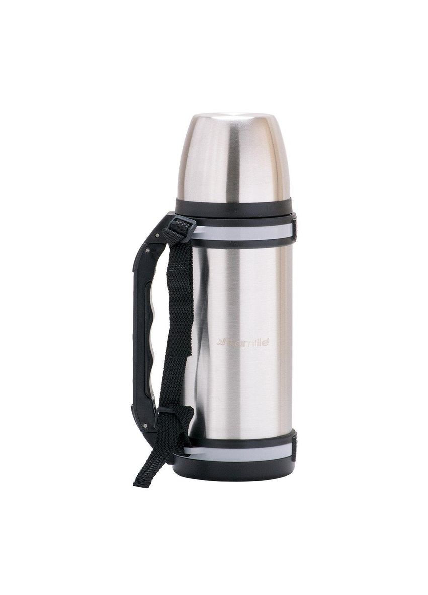 Термос из нержавеющей стали с ручкой и ремешком 1000 мл KM-2090 Kamille (360643152)