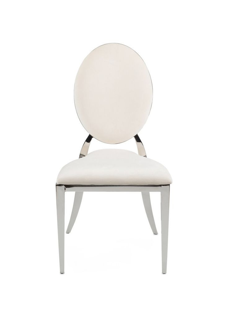 Стілець кухонний Мілан із неіржавкої сталі срібний стілець обідній для дому ресторану REMY-DECOR (293152708)
