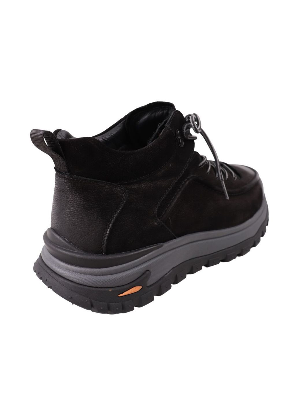 Черные ботинки мужские черные натуральная кожа Clemento