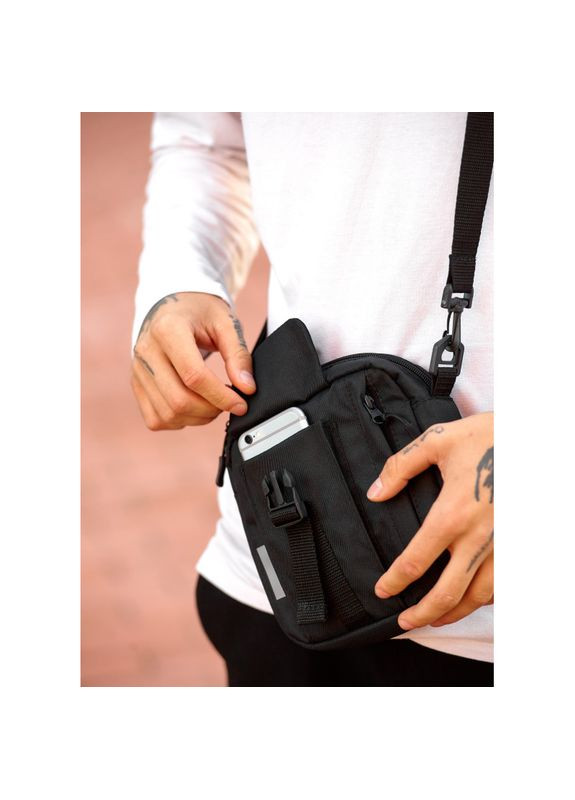 Мужская сумка мессенджер TEL черная Sambag (322870713)