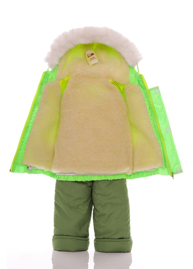 Комбінезон Конверт на хутрі Трійка світло-салатовий 98 см (27666) BABYKROHA (315423771)