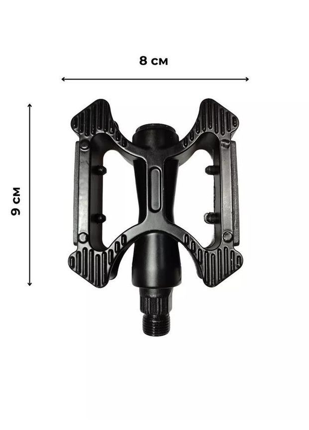 Педалі велосипедні VR-BT185 чорні алюмінієві No Brand (306740559)
