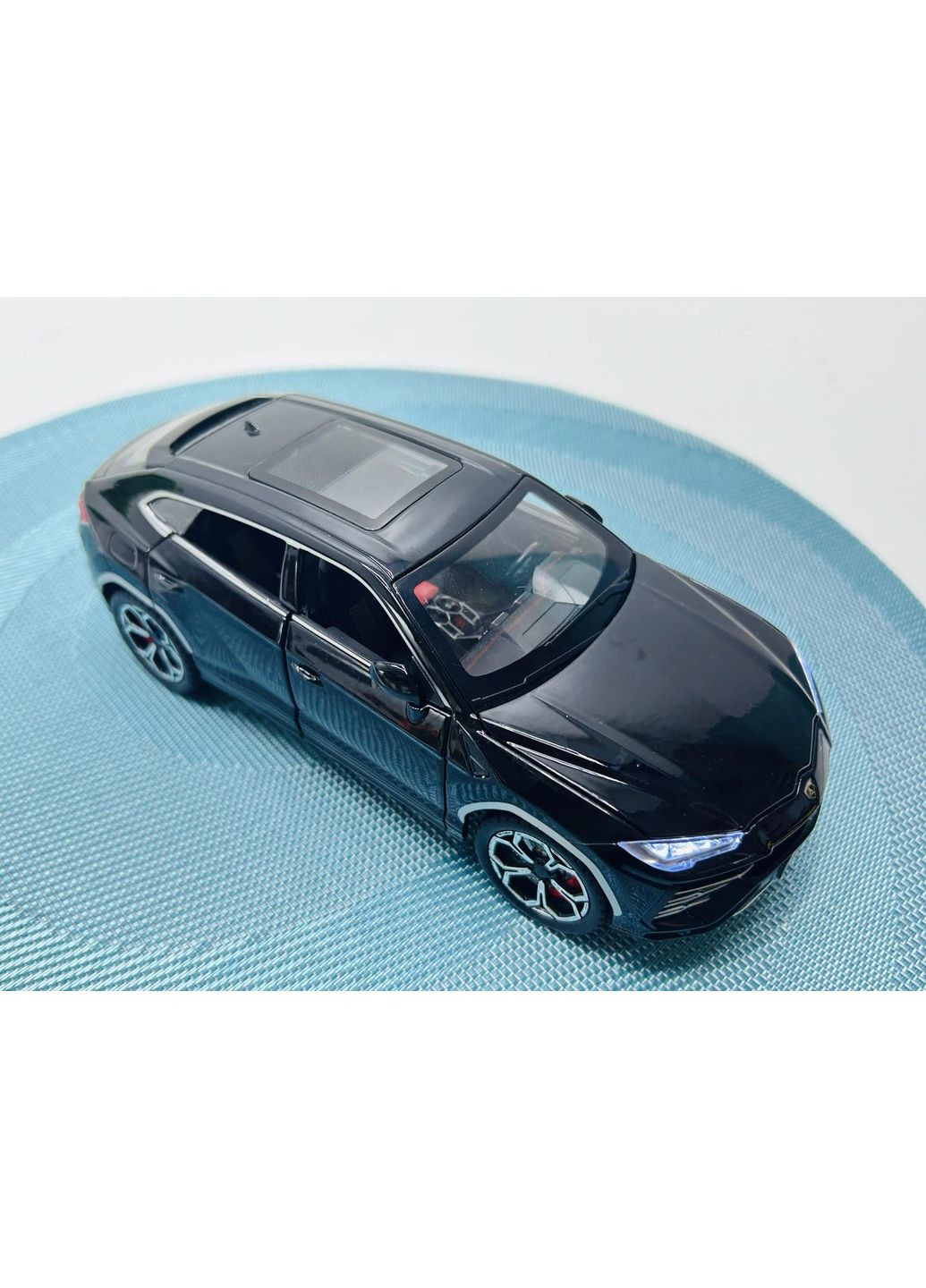 Машинка металлическая TK Union Lamborghini Urus инерционная открываются двери капот багажник 1:24 Черная (GT - 06441) TK Union Group (361205646)