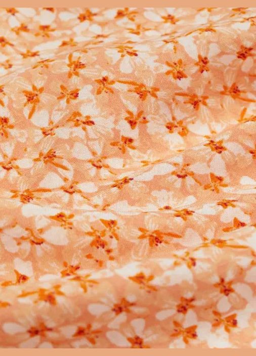 Оранжевое повседневный платье H&M с цветочным принтом