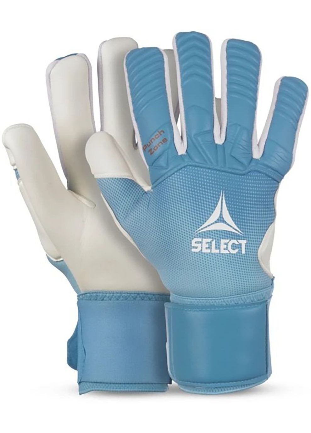 Перчатки вратарские Goalkeeper Gloves 33 Allround голубой, белый Уни Select (282316603)