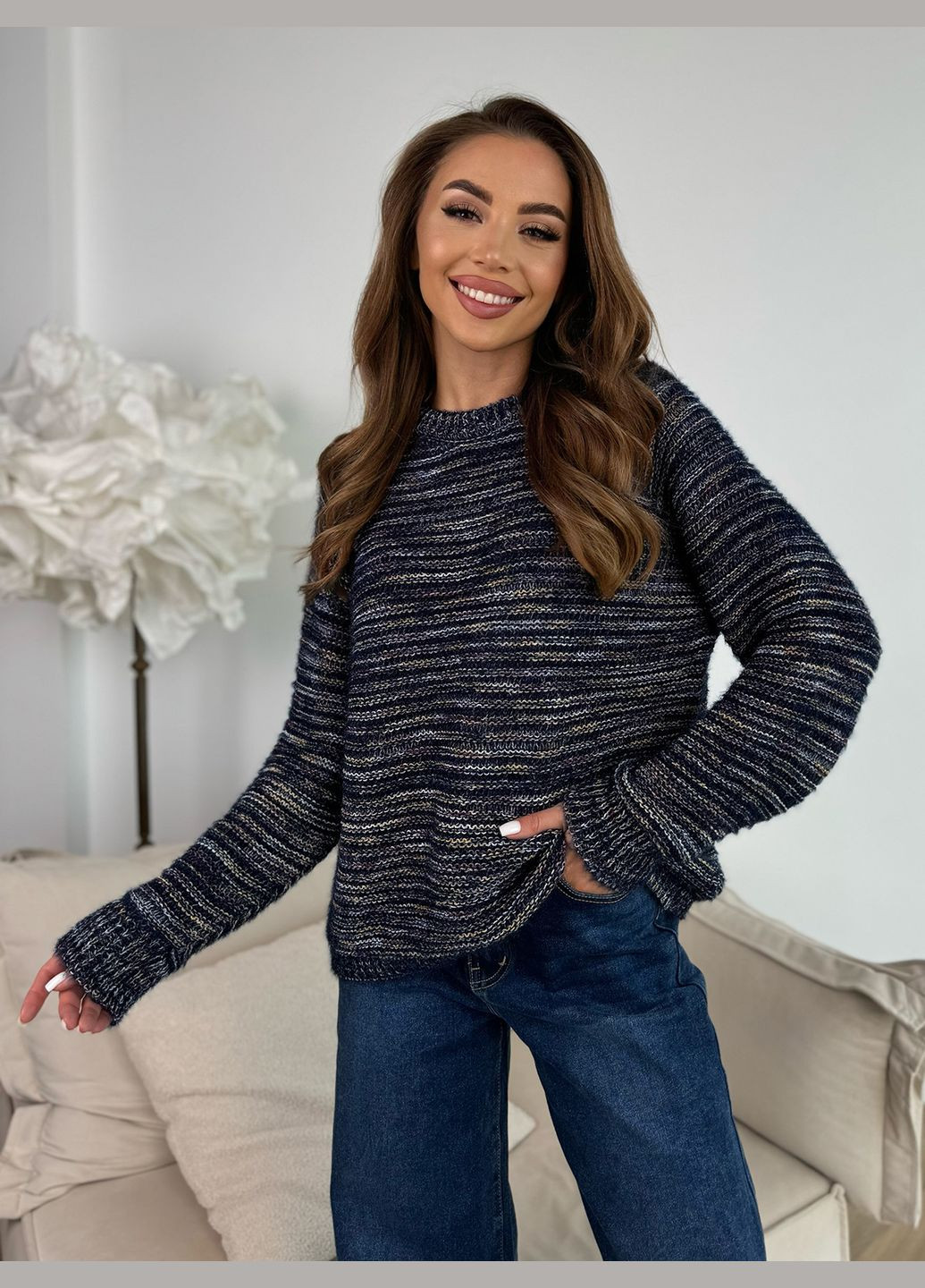 Темно-синій демісезонний светри джемпер Magnet WN20-674