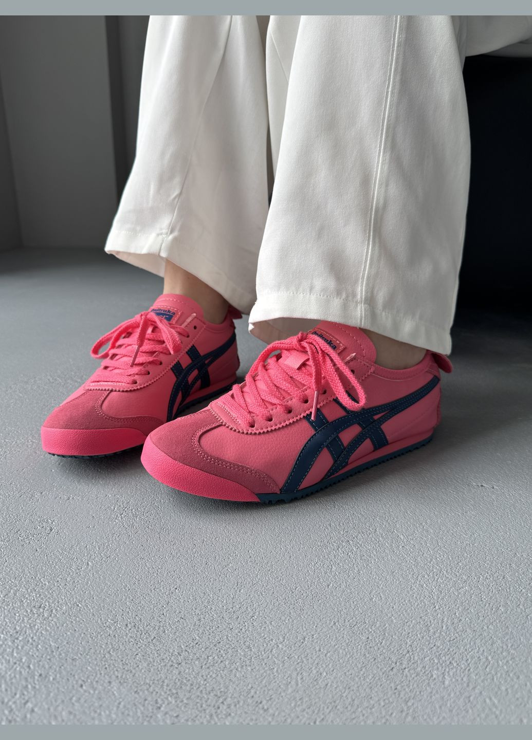 Кроссовки женские Asics Onitsuka Tiger Mexico Pink Blue | Асикс Онитсука Тайгер розовые No Brand розовые демисезоны (342717944)