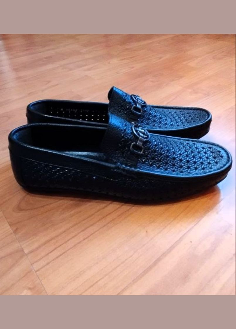 , брендові чоловічі мокасини з перфорацією на рівній підошві 45 (30 см) чорні Sherlock Soon 2308-1 (331167067)