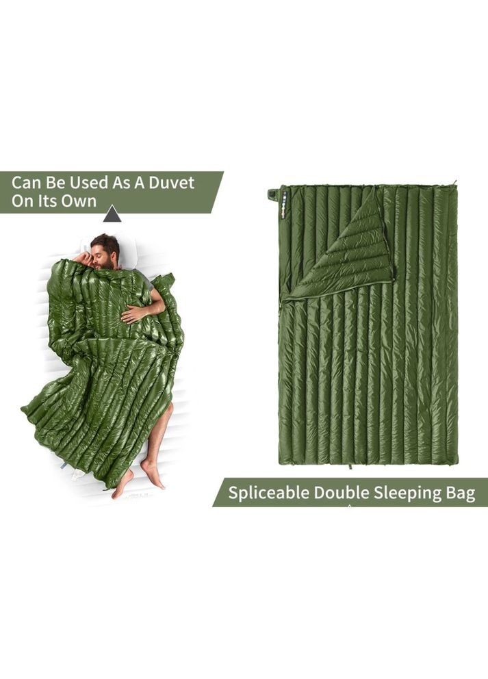 Спальний мішок з натуральним пухом CWM295 CNK2300SD013, зелений (A-017730) Naturehike (317566931)