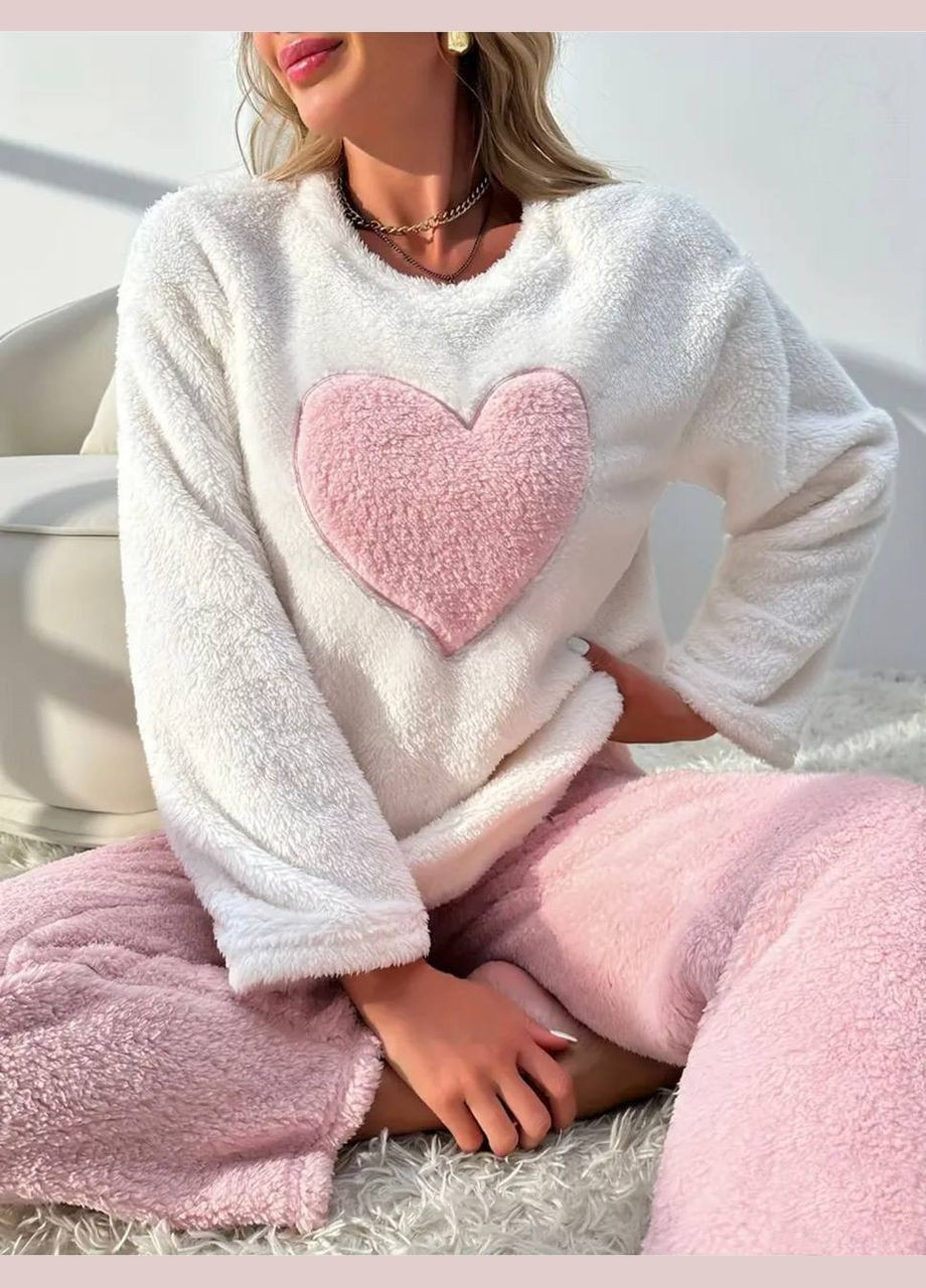 Біла піжама махрова No Brand