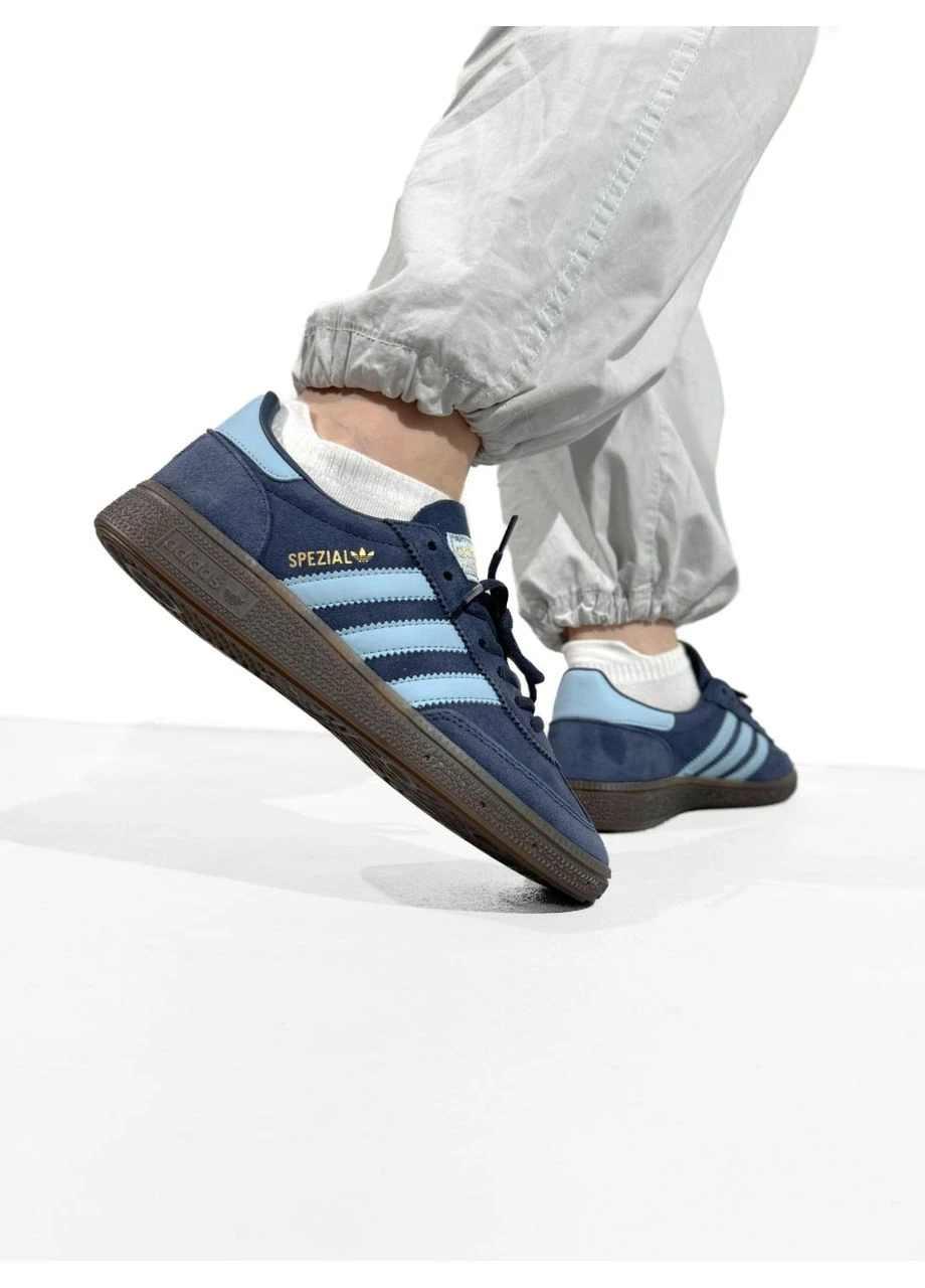 Чорні кросівки чоловічі adidas spezial black/blue адідас спеціал чорні демісезон No Brand