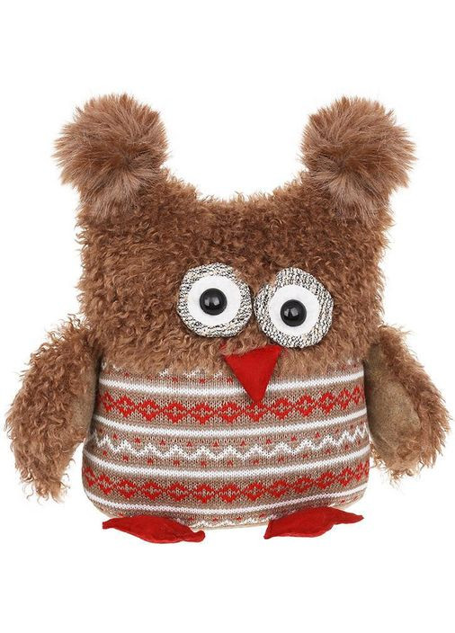 Игрушка мягкая "Плюшевая совушка" 30см, светло-коричневый. BonaDi (329898645)