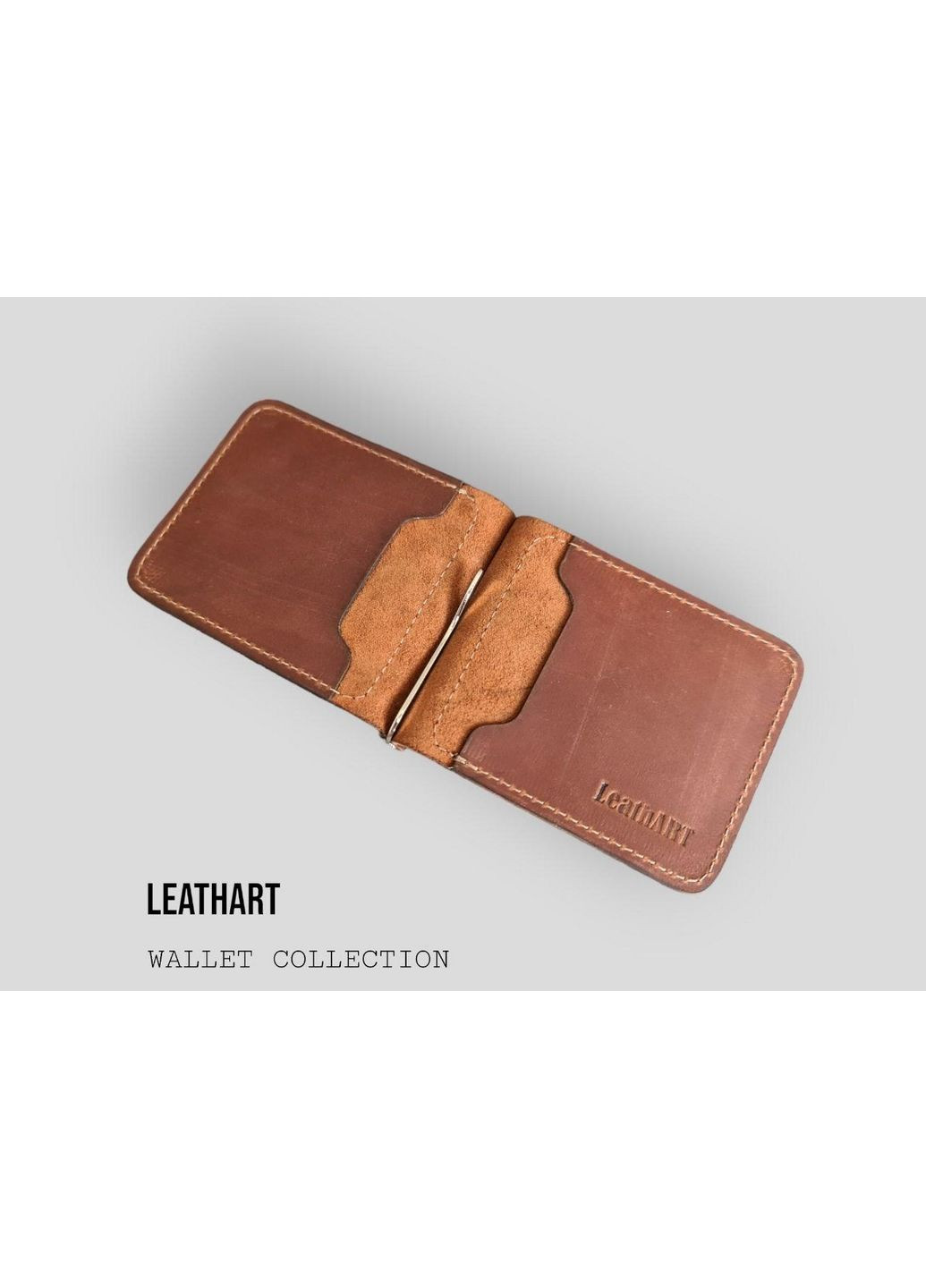 Кожаный мужской зажим для денег LeathART (279317562)