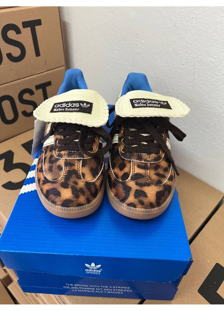 Комбіновані Осінні кросівки чоловічі adidas samba wales bonner x samba pony leopard адідас самба No Brand