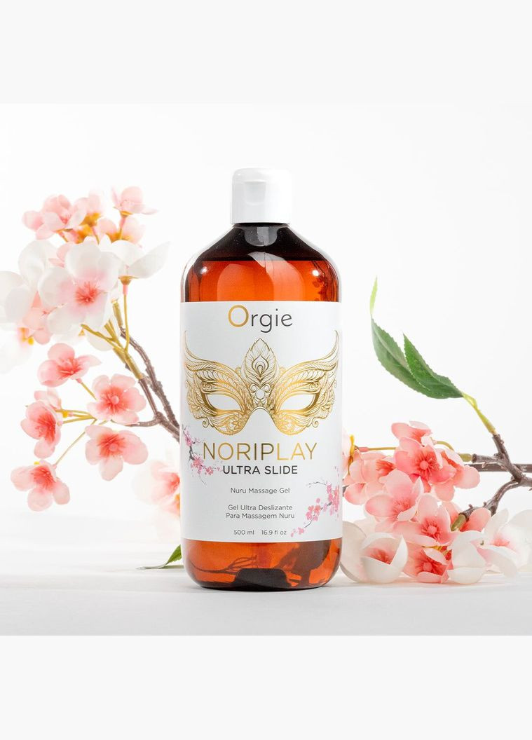 Гель для NURU-масажу Noriplay Ultra Slide (500 мл), екстракт морських водоростей, простирадло Orgie (317268270)