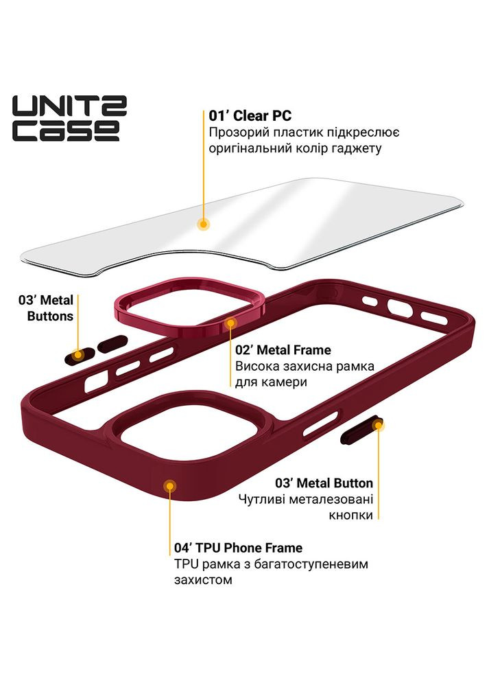 Чохол UNIT2 для Apple iPhone 14 Pro Marsala (ARM69950) ArmorStandart (323099332)