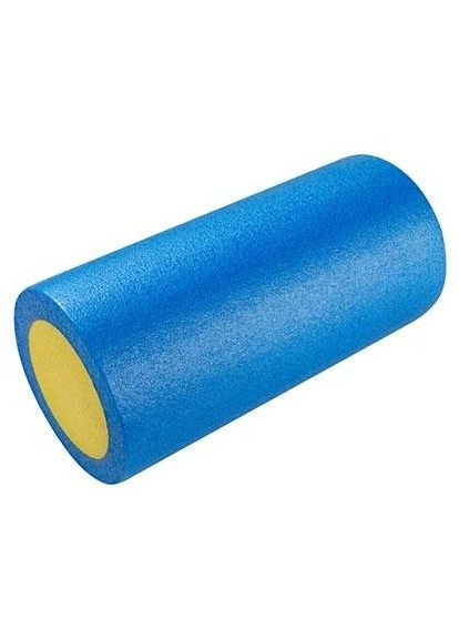 Масажний ролик для йоги та пілатесу 30 х 14.5 см (йога рол) синій No Brand (336965511)