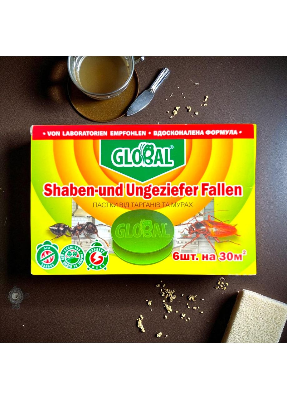 Приманка-ловушка от тараканов 6 шт Global (365866912)