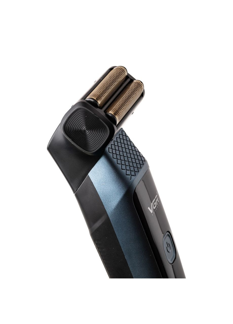 Електробритва-шейвер V-366 з насадками синій VGR (315637874)