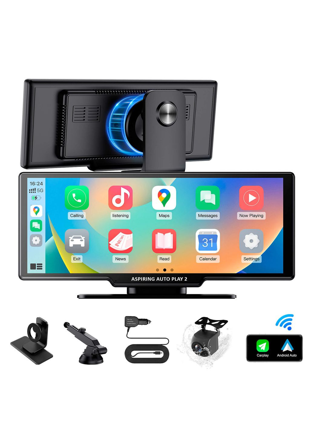 Auto Play 2, Magnet, CarPlay, Android auto Aspiring (360561667)